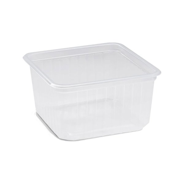 450 Stk. Quadroboxx Quadrobecher 500 ml PP klar 115 x 115 x 61 mm Feinkost